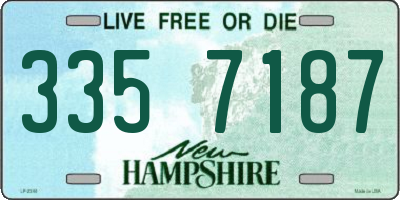NH license plate 3357187