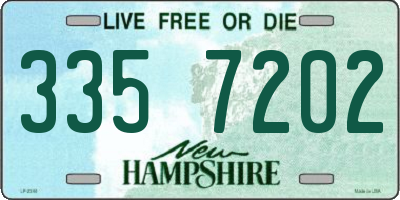 NH license plate 3357202