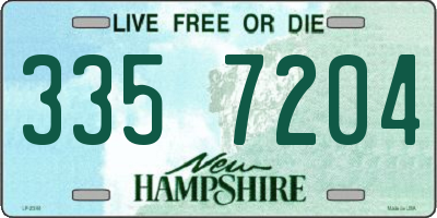 NH license plate 3357204