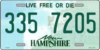 NH license plate 3357205