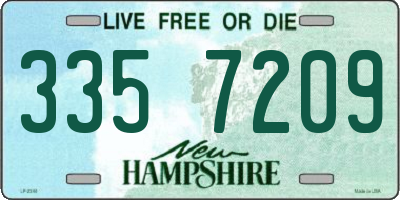 NH license plate 3357209