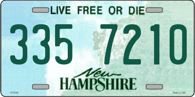 NH license plate 3357210