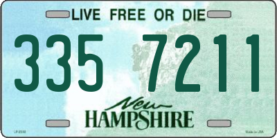 NH license plate 3357211