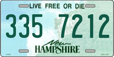 NH license plate 3357212