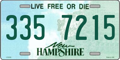 NH license plate 3357215