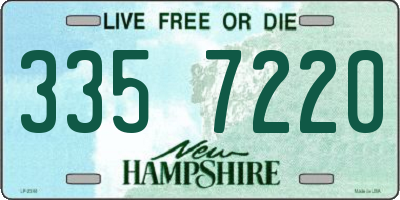 NH license plate 3357220