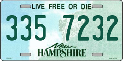 NH license plate 3357232