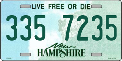 NH license plate 3357235