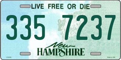 NH license plate 3357237