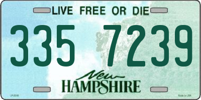 NH license plate 3357239