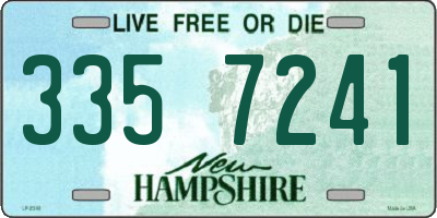 NH license plate 3357241