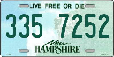 NH license plate 3357252