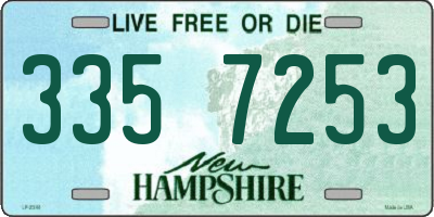 NH license plate 3357253