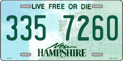 NH license plate 3357260