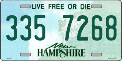 NH license plate 3357268