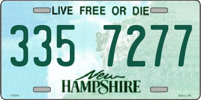 NH license plate 3357277