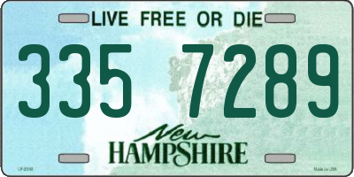 NH license plate 3357289