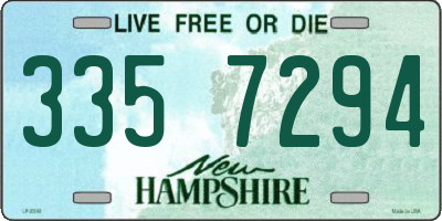 NH license plate 3357294