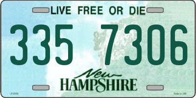 NH license plate 3357306