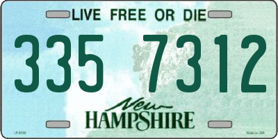 NH license plate 3357312