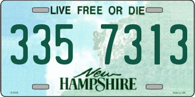 NH license plate 3357313