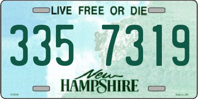 NH license plate 3357319