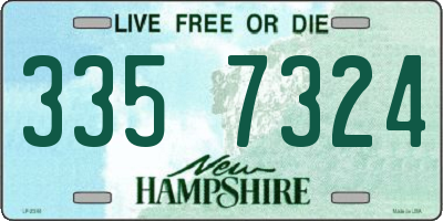 NH license plate 3357324