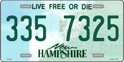 NH license plate 3357325