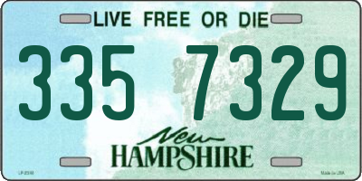 NH license plate 3357329