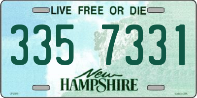 NH license plate 3357331