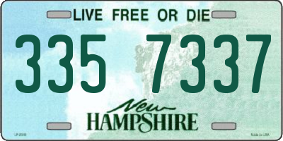 NH license plate 3357337