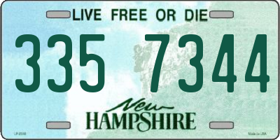 NH license plate 3357344