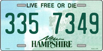 NH license plate 3357349
