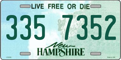 NH license plate 3357352