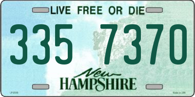 NH license plate 3357370