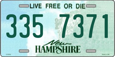 NH license plate 3357371