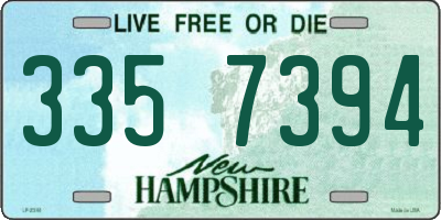 NH license plate 3357394