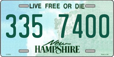 NH license plate 3357400