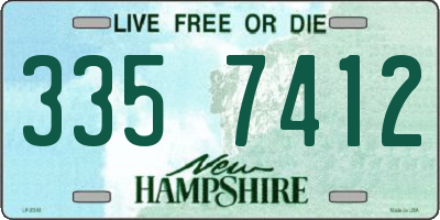 NH license plate 3357412