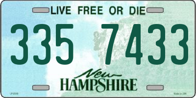 NH license plate 3357433