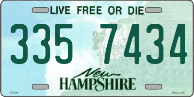 NH license plate 3357434
