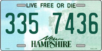 NH license plate 3357436