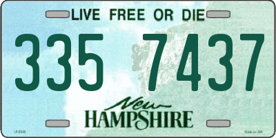 NH license plate 3357437