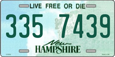 NH license plate 3357439