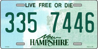 NH license plate 3357446