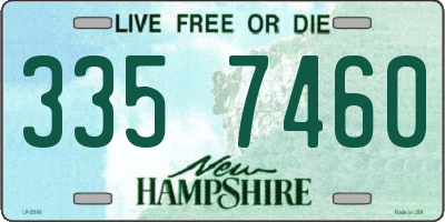 NH license plate 3357460