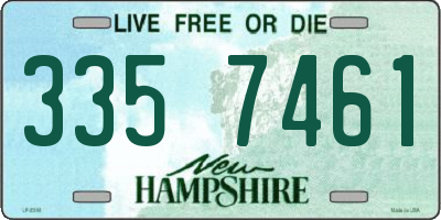 NH license plate 3357461