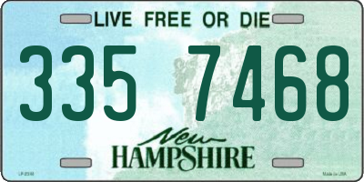 NH license plate 3357468