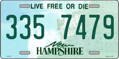 NH license plate 3357479