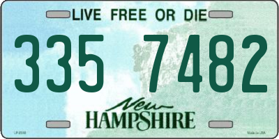 NH license plate 3357482